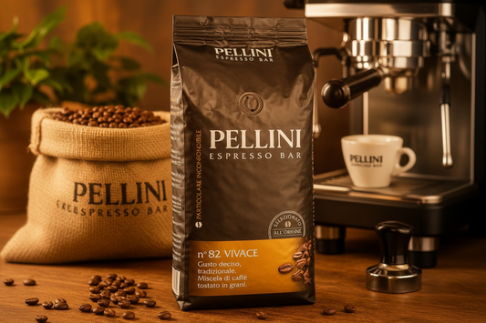 Pellini Espresso Bar N°82 Vivace – Kaffeebohnen 1 kg | Kräftiger italienischer Espresso