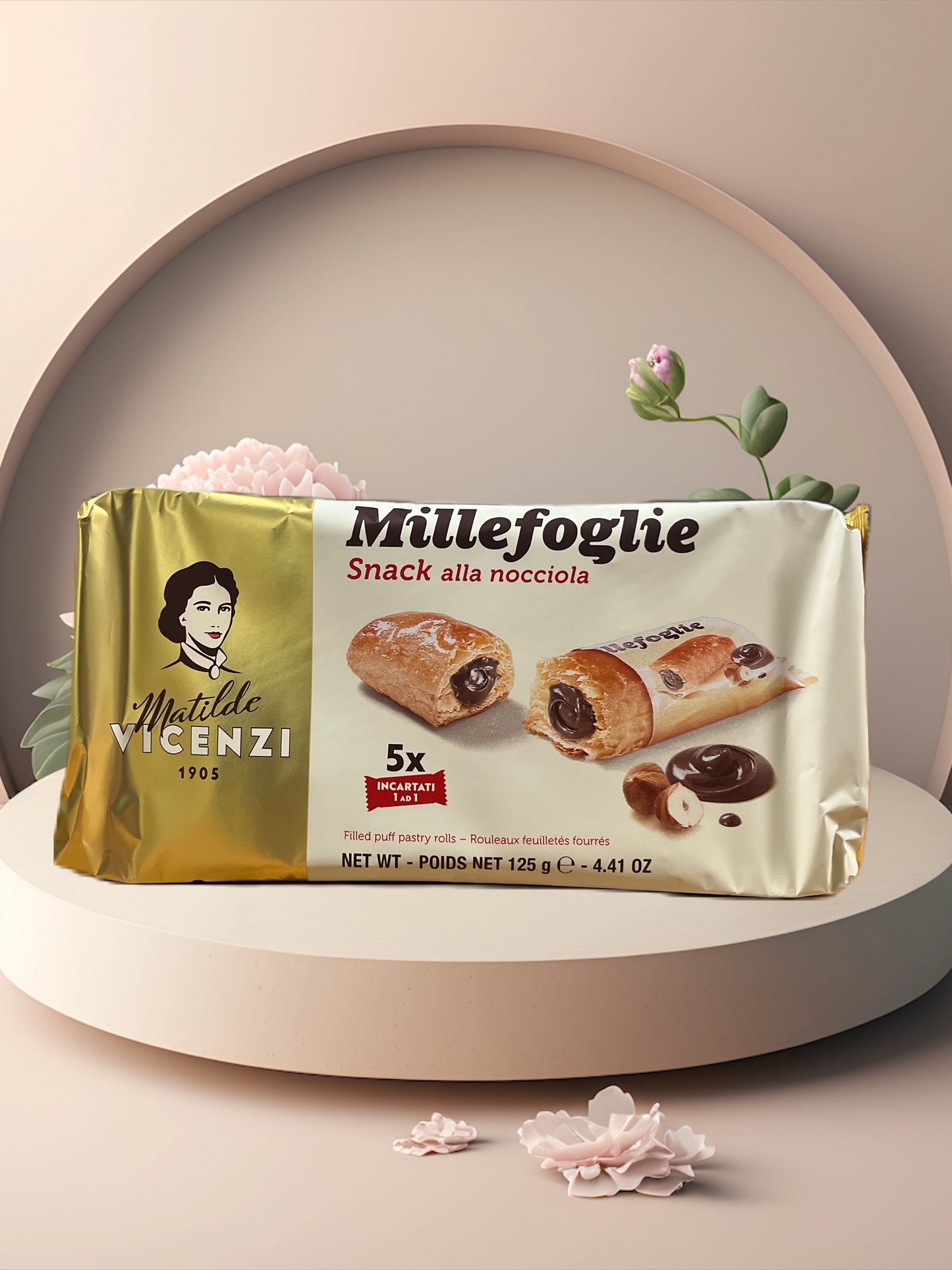 MILLEFOGLIE mit Kakao-Creme 125 gr