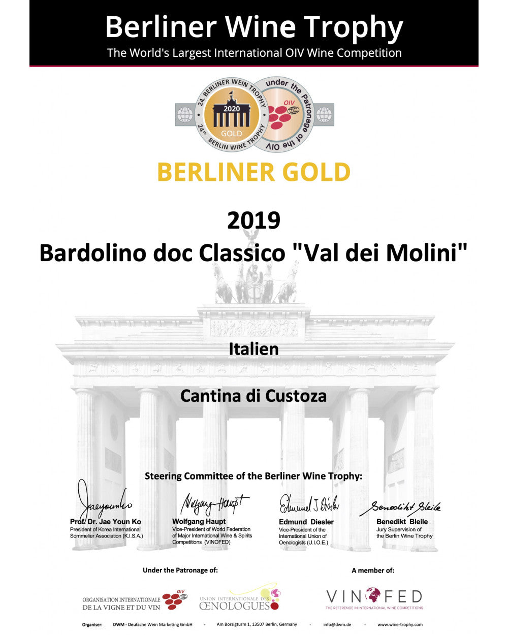 Bardolino Classico "Val Dei Molini" DOC